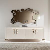 George lacquered sideboard with golden handles by Cantori with 3 or 4 doors