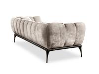 Iseo velvet sofa by Cantori with quilted back 