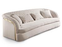 Portofino sofa with elegant quilting effect on the back