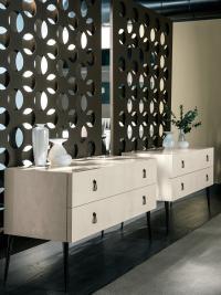 City dresser with 2 drawers by Cantori
