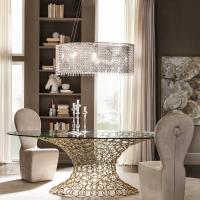Gioia pendant lamp is perfect over a design sculptutral table to emphasise its beauty