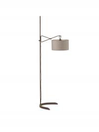 Lia vintage wrought iron lamp by Cantori in the floor-standing version.