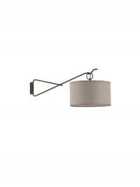Lia vintage wrought iron lamp by Cantori in wall sconce version.