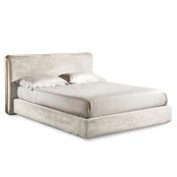 Elvis bed with upholstered framed headboard by Cantori
