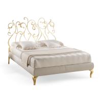 Klimt iron bed with gold swirls by Cantori