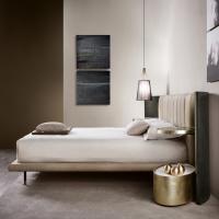 Mirage double bed by Cantori with headboard wings