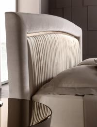 Detail of the luxurious headboard