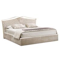 Valentino bed with velvet quilted headboard by Cantori - model without footboard