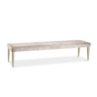 Velvet upholstered bench Cocò by Cantori