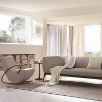 Camilla rocking modern armchair with Iseo sofa