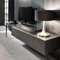City media cabinet with sliding top by Cantori