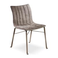 Ginevra industrial quilted chair by Cantori
