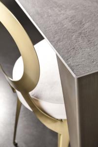 detail of the refined and classy metal finishes