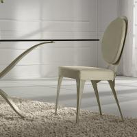Miss brass chair with padded seat by Cantori