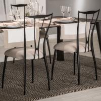 Vilma modern iron dining chair by Cantori