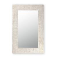 Asia mirror with vertical rectangular shape and a sand cloth decoration finish
