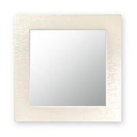 Asia mirror with square shape and a mother-of-pearl finish by Cantori