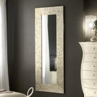Asia mirror with vertical rectangular shape and a champagne finish by Cantori