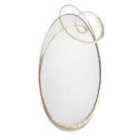 Ghirigori mirror with swirl metal frame with an elegant and refined look