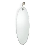 Mirabelle large oval mirror with iron hook
