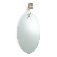 Mirabelle small oval mirror with iron hook
