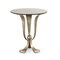 Calice classic gold leaf end table by Cantori