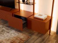 Heritage basket base lacquered RAL to match Byron bookcase uprights