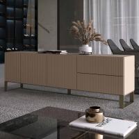 Oyster sideboard in the low version with 3 doors and 2 drawers
