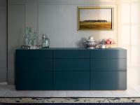 Start sideboard with doors in glossy lacquer
