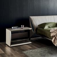 Biagio design bedside table with drawer, by Cattelan