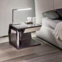 Club nightstand with convenient magazine rack by Cattelan