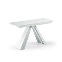 Convivium console table by Cattelan with white top and legs