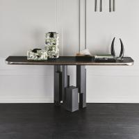 Skyline console table with rounded corners 