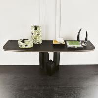 Skyline wall mounted console table with rounded corners