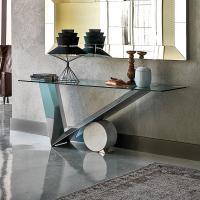 Valentinox stainless steel console table by Cattelan