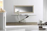 Valentinox console table by Cattelan with white Carrara marble cylinder