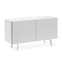 Absolut by Cattelan, sideboard with two doors, structure, base and feet all in white