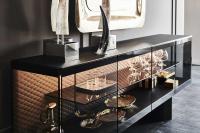 Boutique transparent sideboard with internal light by Cattelan