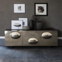 Modern sideboard with 3 crystal doors Paramount by Cattelan