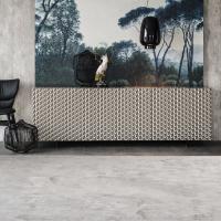 This sideboard of Italian manufacturing and design offers the possibility to have it with 2 or 3 doors