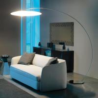 Astra floor lamp by Cattelan with lampshade in white polyetelene