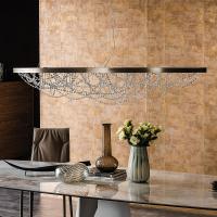 Cristal glass beaded chandelier by Cattelan, ideal in large living rooms