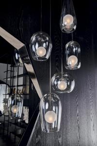 Melody glass pendant lamp by Cattelan