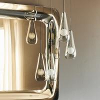 Glass pendant lamp Melody by Cattelan - lampshade model E