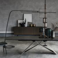 Stealth floor lamp with swivel arm by Cattelan
