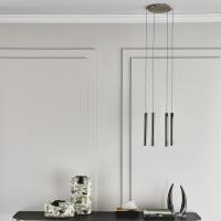Pendant lamp with cylindrical lights Stilo by Cattelan