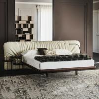 Marlon design bed with large headboard by Cattelan 