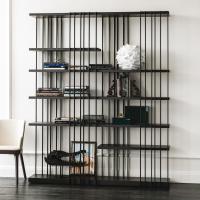 Arsenal double sided metal bookcase by Cattelan, model A and B side by side