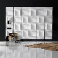 Fifty white wall-mounted modular bookcase by Cattelan