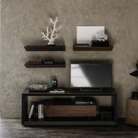 Boxer design lacquered media unit by Cattelan, matching Pendola shelves